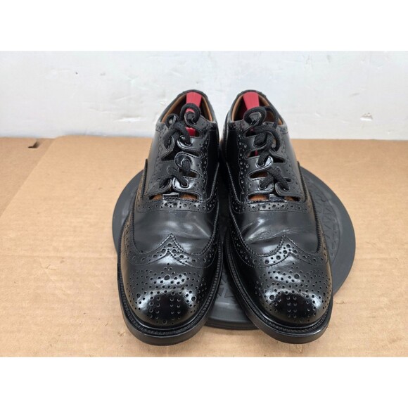Thistle Shoes Scotland Ghillie Brogues UK 10.5 US 11.5 Black Leather Highland main image 15